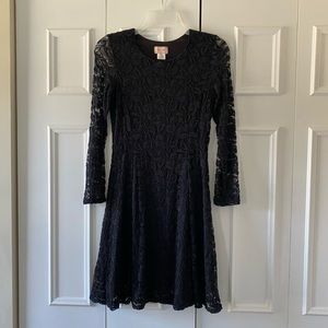 Black Lace fit & flare dress, Size S